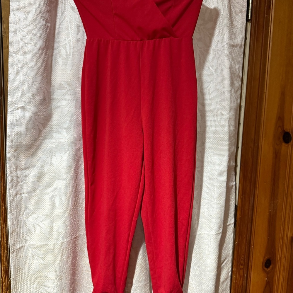 Trixxi Vibrant Red Jumpsuit